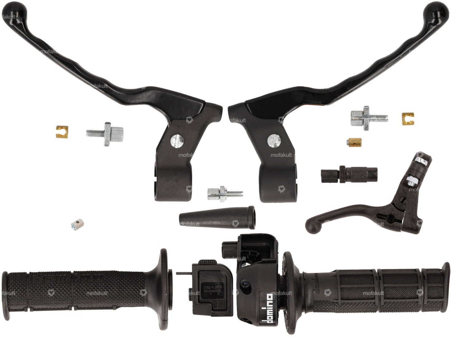 Domino handle set black Carousel Image 1