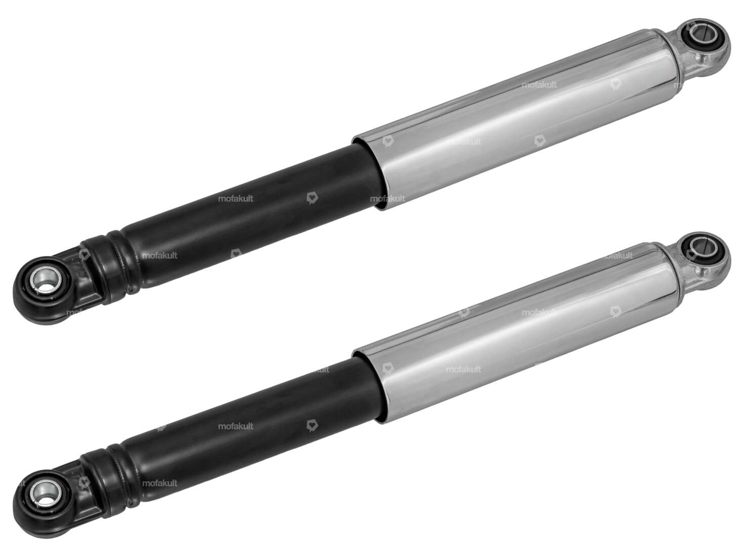 IMCA shock absorber 32 cm oldschool chrome / black Carousel Image 1