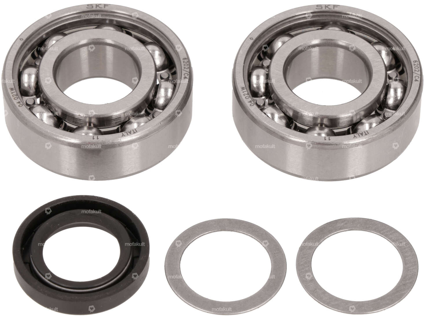 Polini bearing & oil seal set engine | Piaggio Ciao, SI, Bravo, Boxer, Grillo Carousel Image 1