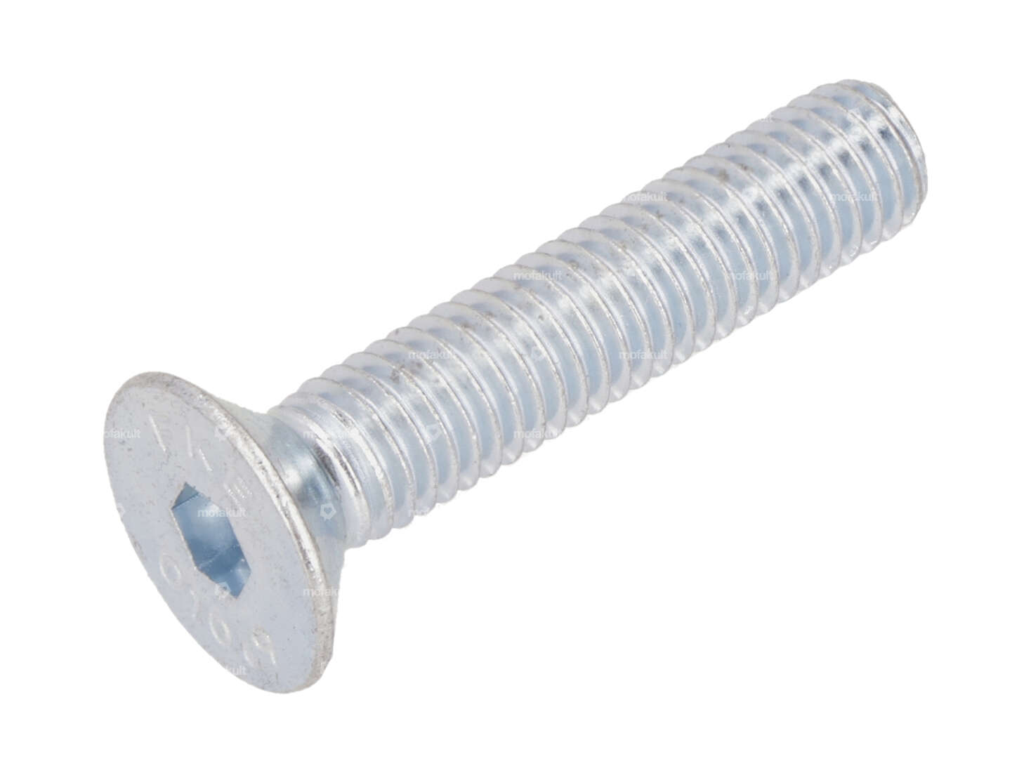 Screw M8x40 countersunk head hexagon socket, galvanized (10.9 strength) Carousel Image 1