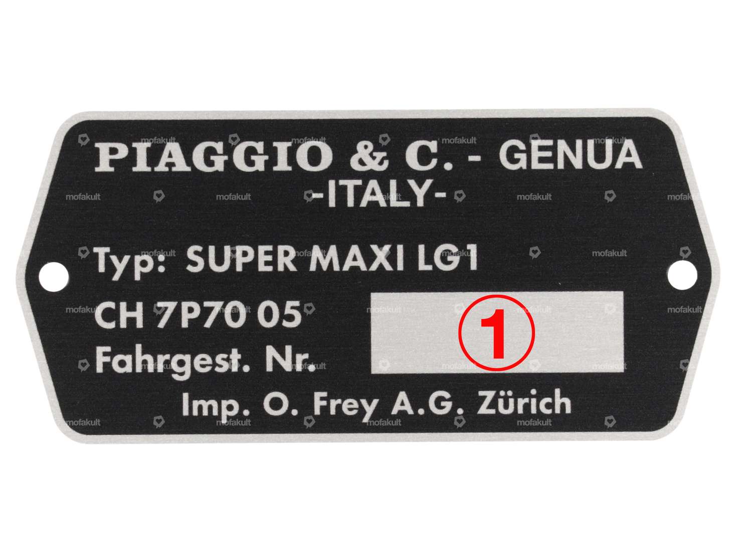 Type plate CH7P7005 | Puch Supermaxi LG1 Carousel Image 3