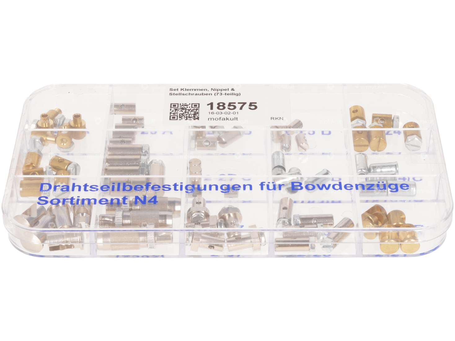 Clamps, nipples & set screws set 73 pcs. Carousel Image 2