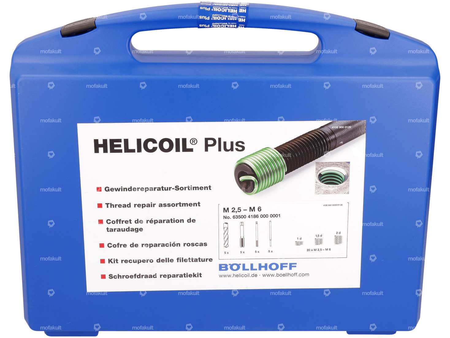 HeliCoil thread repair case M2.5 - M6 (professional tool) Carousel Image 1