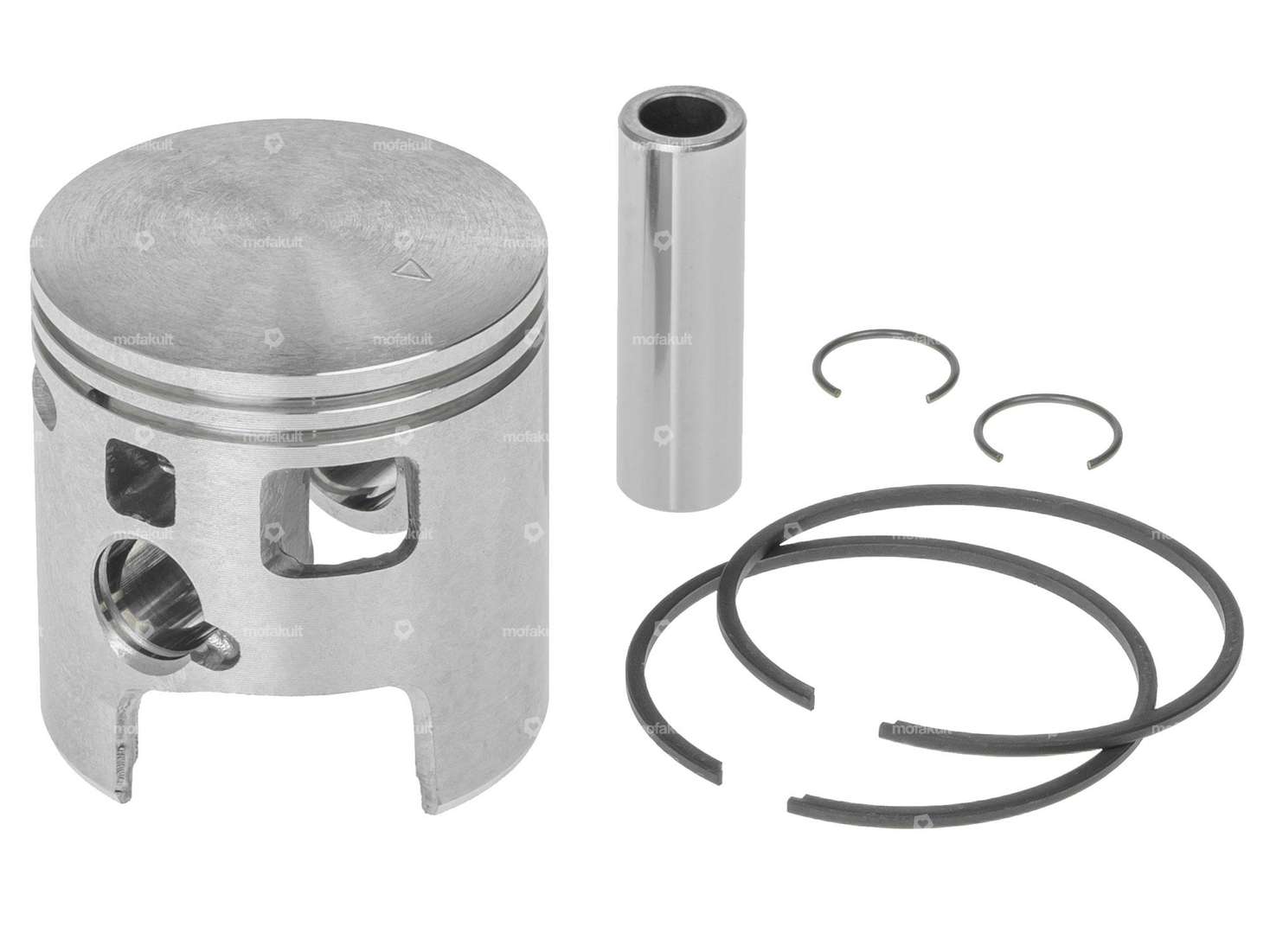 Malossi piston 46.5 mm (10 mm KoBo) | Piaggio Ciao, SI, Bravo, Boxer Carousel Image 1
