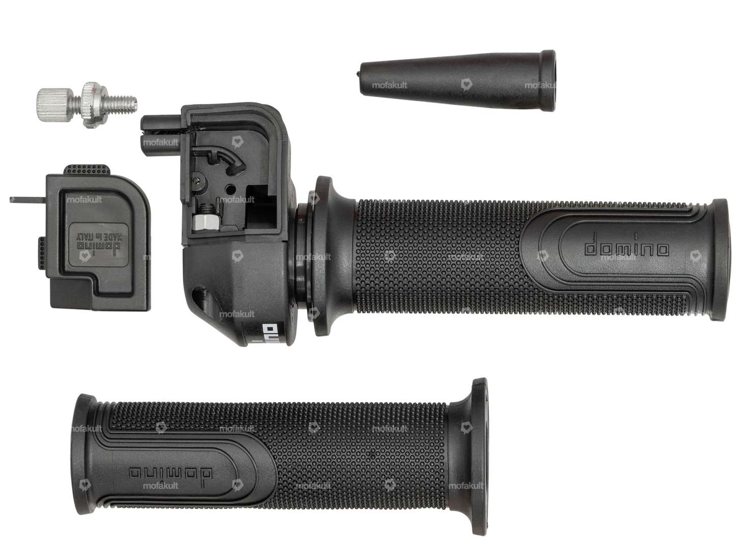 Domino throttle grip set (74mm, 3.6°/mm) Carousel Image 1