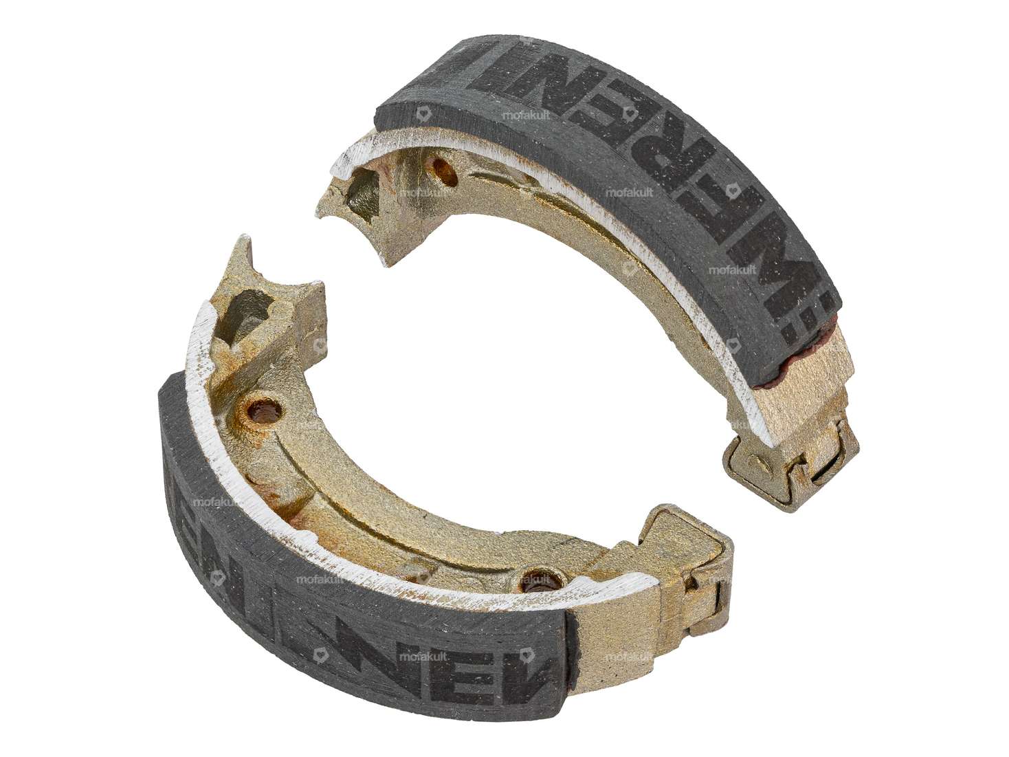 NewFren brake shoes Ø 90 x 18 spoke wheel front | Piaggio Ciao, Bravo, Boxer Carousel Image 2