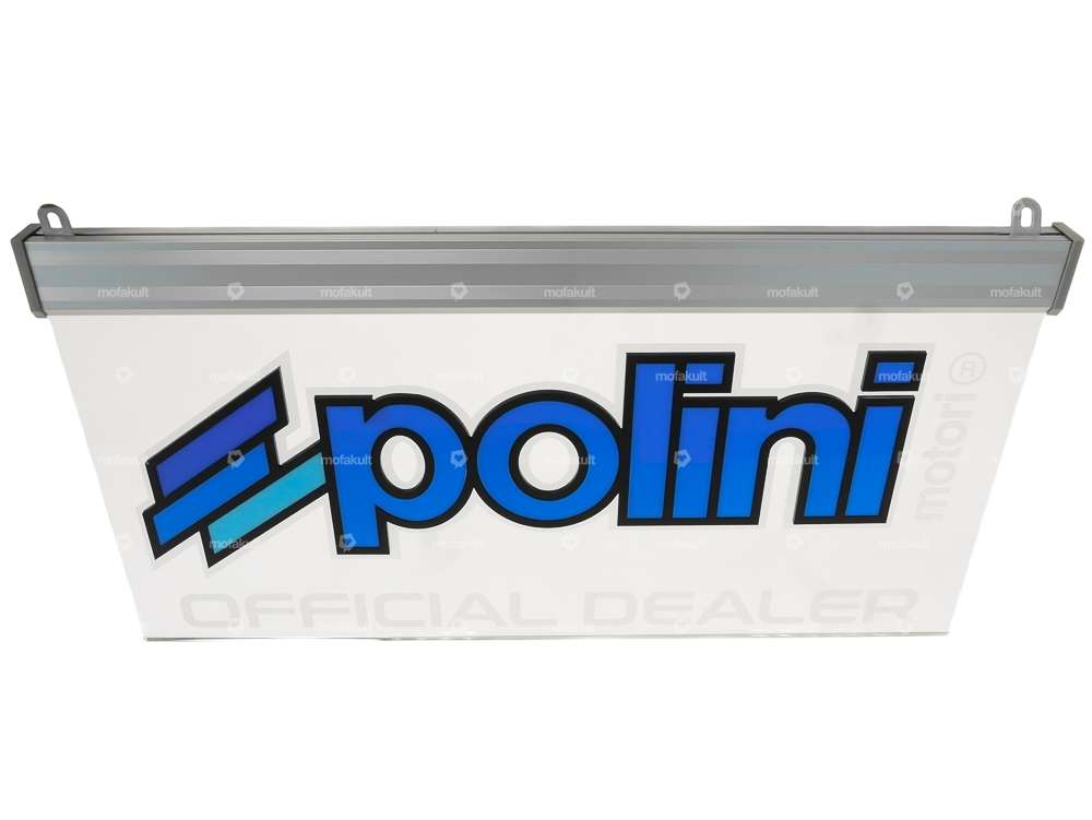 Hanging sign "Polini" 530x280 mm illuminated Carousel Image 1
