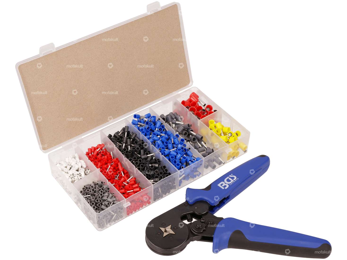 BGS crimping pliers set wire end ferrules 1201 pcs. Carousel Image 1