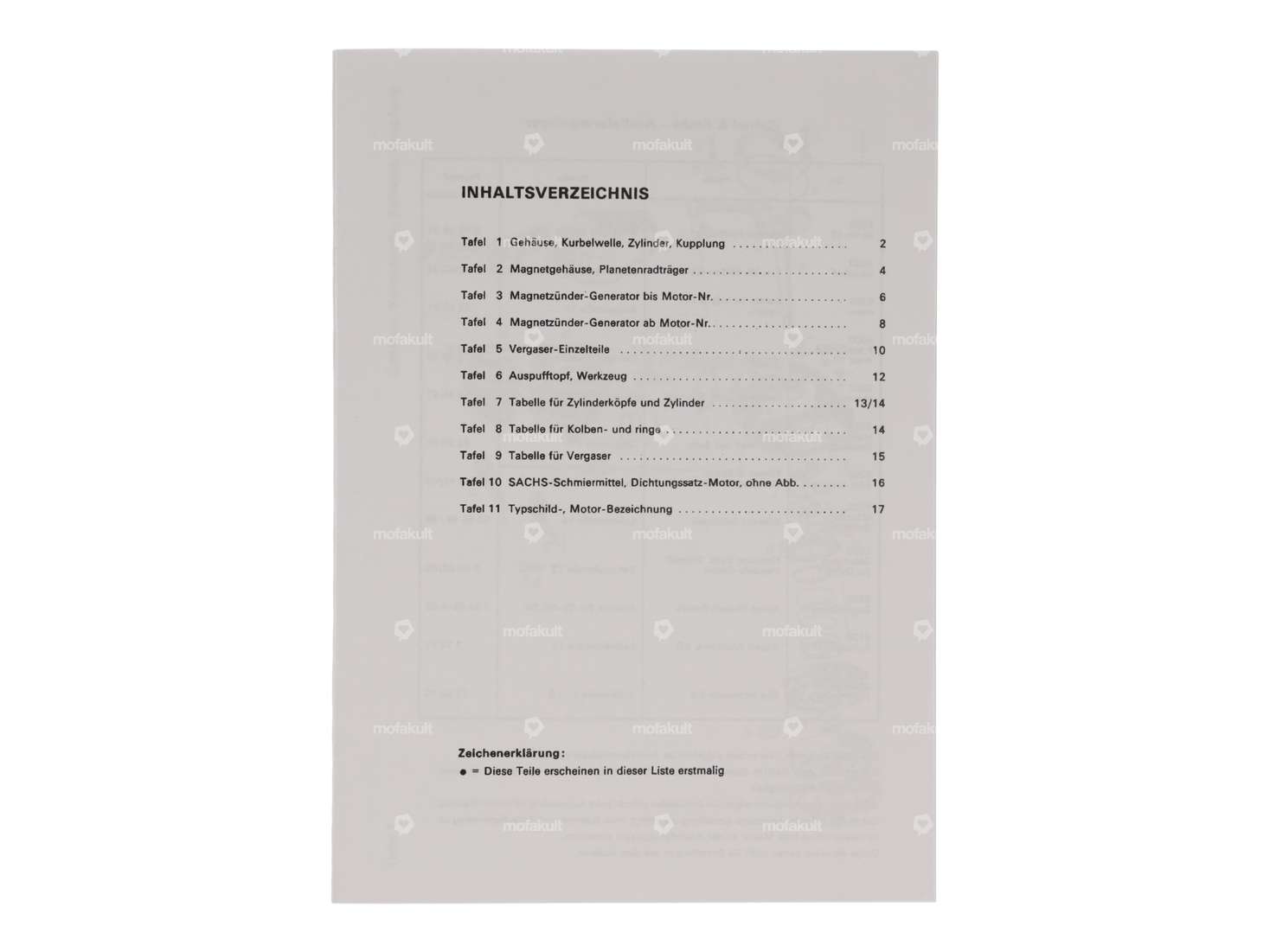 Spare parts list no. 3029.6/3 | Sachs 502/1 A, B Carousel Image 2