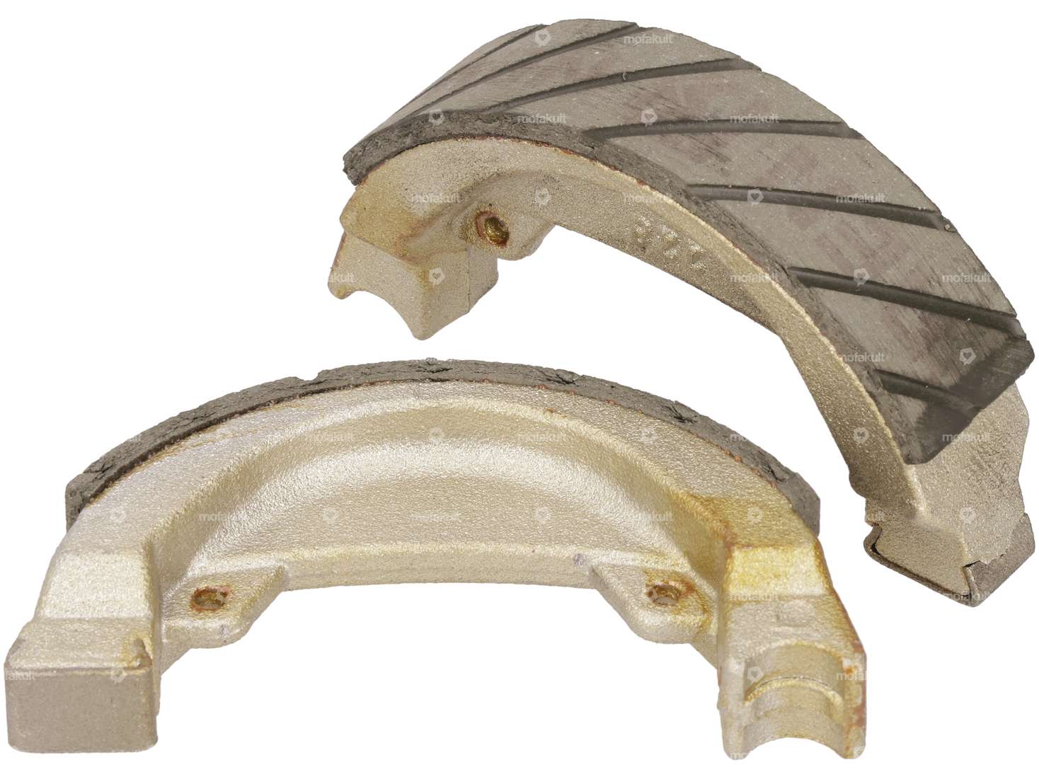 NewFren brake shoes Ø 104 x 22 slotted | Garelli Carousel Image 2