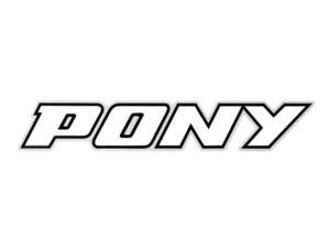 Sticker "PONY" 70 x 13 mm | Pony 503 GTX (P0044 / P0045) Sticker "PONY" 70 x 13 mm | Pony 503 GTX (P0044 / P0045)