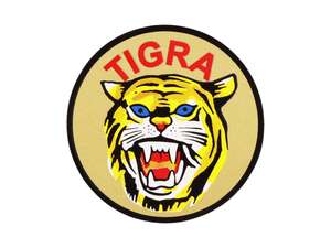 Adesivo «TIGRA» con stemma, Ø 44 mm | Tigra Pionier Adesivo «TIGRA» con stemma, Ø 44 mm | Tigra Pionier