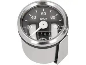 Speedometer 120 km/h Ø 48 mm (black dial) Speedometer 120 km/h Ø 48 mm (black dial)