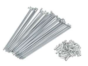 GPO spoke set incl. nipple (2.9 x 177 mm) galvanized steel GPO spoke set incl. nipple (2.9 x 177 mm) galvanized steel