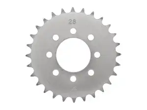 GPO sprocket 28 teeth (8 hole) galvanized | Tomos GPO sprocket 28 teeth (8 hole) galvanized | Tomos