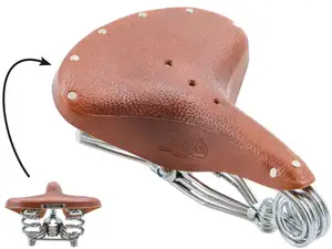 BROOKS saddle "Vintage" leather sprung brown BROOKS saddle "Vintage" leather sprung brown