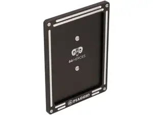 66HEROES Custom number frame "Piaggio" black (CH version) 66HEROES Custom number frame "Piaggio" black (CH version)