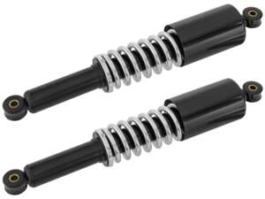 Shock absorber 35 cm black / chrome with cover cap Shock absorber 35 cm black / chrome with cover cap