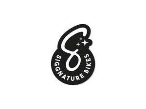 Siggnature sticker "S" 32 x 45 mm black Siggnature sticker "S" 32 x 45 mm black