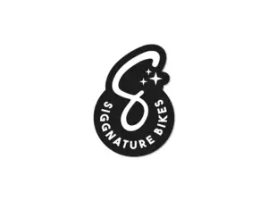 Siggnature sticker "S" 32 x 45 mm black Siggnature sticker "S" 32 x 45 mm black