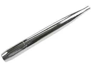 Cigar muffler Ø 28 / 65 mm (end piece closed) chrome Cigar muffler Ø 28 / 65 mm (end piece closed) chrome