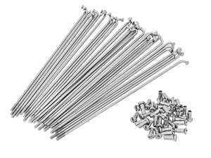 GPO 17" spoke set incl. nipple (2.9 x 188 mm) silver GPO 17" spoke set incl. nipple (2.9 x 188 mm) silver