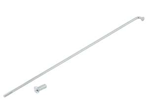 GPO 19" spoke single incl. nipple (2.9 x 212 mm) silver GPO 19" spoke single incl. nipple (2.9 x 212 mm) silver