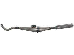 HOMOET Exhaust "P4 Special" 28 mm polished | Puch Maxi, X30 HOMOET Exhaust "P4 Special" 28 mm polished | Puch Maxi, X30