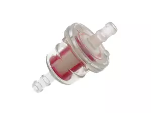 Petrol filter plastic standard red Petrol filter plastic standard red