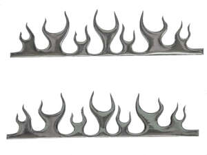 Flame gel adhesive set chrome Flame gel adhesive set chrome