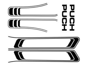 Adhesive kit tank & frame black (1A quality) Foil plot | Puch Maxi S Adhesive kit tank & frame black (1A quality) Foil plot | Puch Maxi S