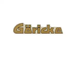 Water decal "Göricke" golden Water decal "Göricke" golden