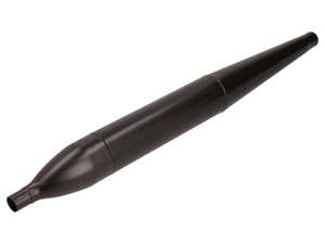 Rear muffler flute Ø 28 / 70 mm black Rear muffler flute Ø 28 / 70 mm black
