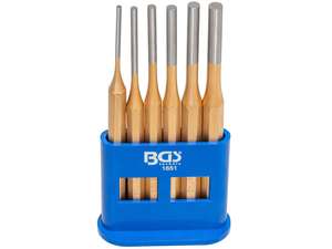 BGS pin punch set Ø 3-8 mm 6 pcs. BGS pin punch set Ø 3-8 mm 6 pcs.