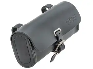 BROOKS saddle bag oval leather black BROOKS saddle bag oval leather black