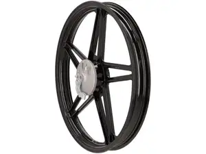 17" front wheel cast iron black with brake anchor plate 17" front wheel cast iron black with brake anchor plate