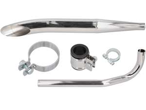 Exhaust set Sidepipe Ø 28 / 60 mm chrome | Sachs 503 Exhaust set Sidepipe Ø 28 / 60 mm chrome | Sachs 503