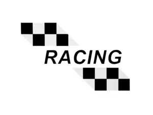 Racing sticker tank Puch X30 Sport (black lettering) Racing sticker tank Puch X30 Sport (black lettering)