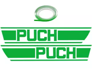 Adhesive kit tank poison green foil plot | Puch X30 Adhesive kit tank poison green foil plot | Puch X30