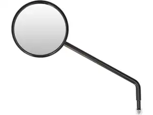 Bumm mirror round angled left black Bumm mirror round angled left black