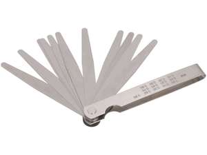 GPO Leaf Gauge Set 0.05–1.00 mm, 13-piece GPO Leaf Gauge Set 0.05–1.00 mm, 13-piece