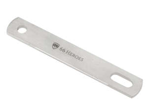 66HEROES Exhaust bracket 100 mm flat Inox 66HEROES Exhaust bracket 100 mm flat Inox