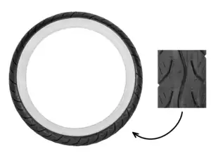 Merrick 2.50 x 16" MK 528 whitewall Merrick 2.50 x 16" MK 528 whitewall