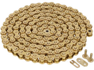 KMC drive chain gold small motorcycle 420H (reinforced) 144L KMC drive chain gold small motorcycle 420H (reinforced) 144L