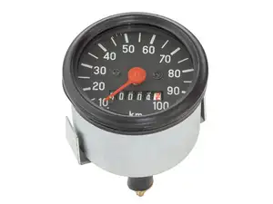 Speedometer 100 km/h Ø 60 mm with illumination black Speedometer 100 km/h Ø 60 mm with illumination black