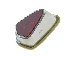 Rear light polished aluminum oval Rear light polished aluminum oval