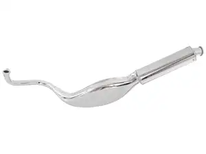 TECNO exhaust "flat belly" chrome | Puch Maxi TECNO exhaust "flat belly" chrome | Puch Maxi