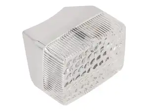 Chrome rear light - white Chrome rear light - white