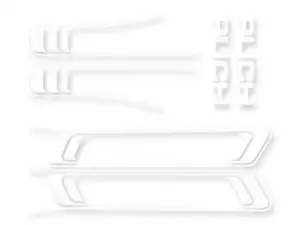 Adhesive kit tank & frame white / PVC-transparent | Puch Maxi S Adhesive kit tank & frame white / PVC-transparent | Puch Maxi S