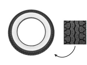 Mitas 3.50 x 10" tires B14 Allround Whitewall (Scooter) Mitas 3.50 x 10" tires B14 Allround Whitewall (Scooter)